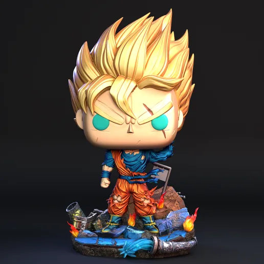 Gohan del Futuro – Dragon Ball | Figura Funko pintada a mano